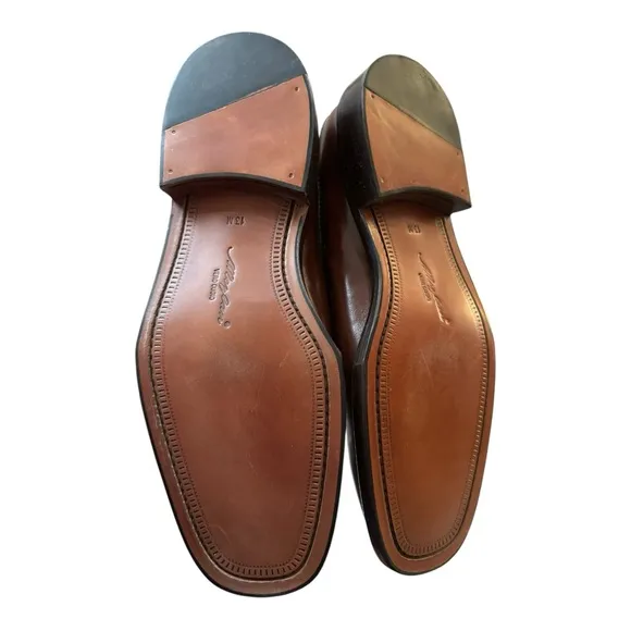 New Mezlan Banderas Men's Tan Brown Leather Lace-up Oxford Dress Shoes 13  13M