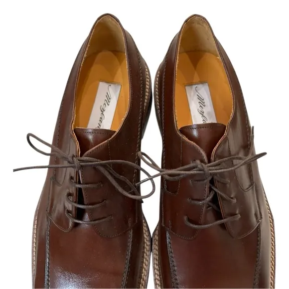 New Mezlan Banderas Men's Tan Brown Leather Lace-up Oxford Dress Shoes 13  13M