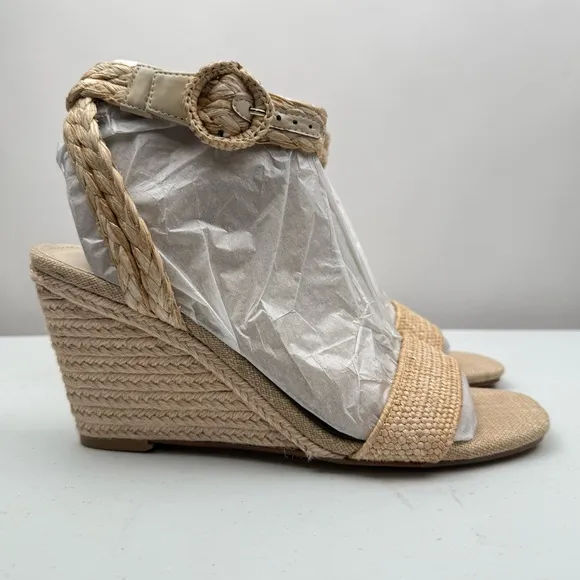 NEW Nine West Women’s Nerisa Espadrille Wedge Sandals Size 9.5M