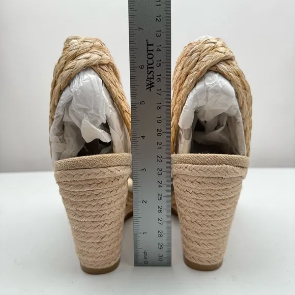 NEW Nine West Women’s Nerisa Espadrille Wedge Sandals Size 9.5M
