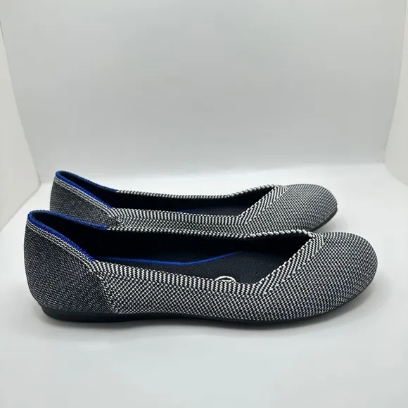 NEW Rothy’s The Flat Round Toe Ballet Flat Shoes Gray Birdeye Women’s Sz 5