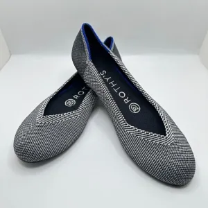 NEW Rothy’s The Flat Round Toe Ballet Flat Shoes Gray Birdeye Women’s Sz 5