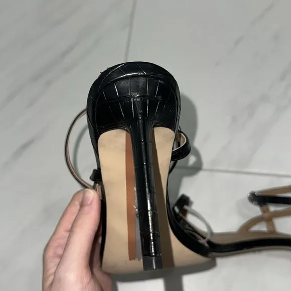 NEW! Sam Edelman Black Doran Strappy Heeled Sandal - Size 8.5