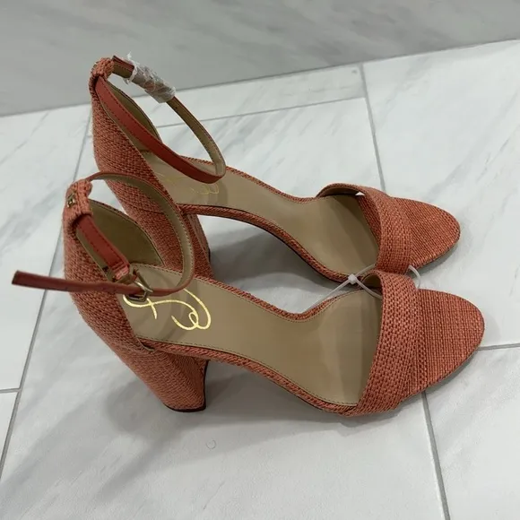 NEW! Sam Edelman Stucco Pink Yaro Block Heel Sandal - Size 12