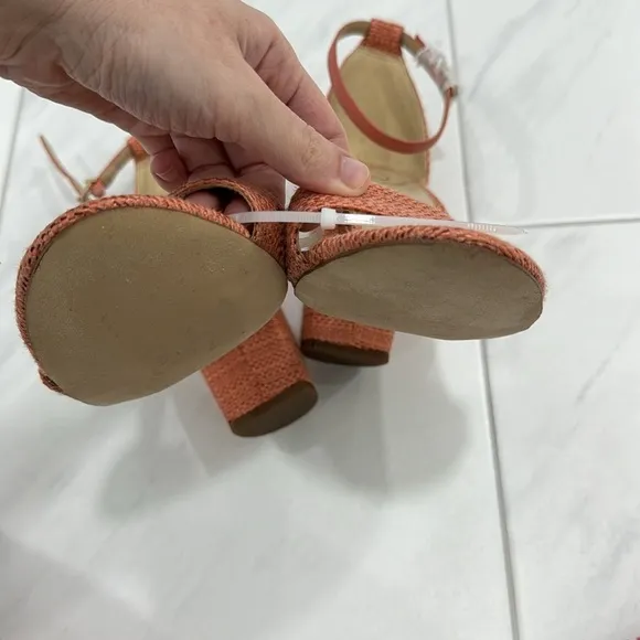 NEW! Sam Edelman Stucco Pink Yaro Block Heel Sandal - Size 12