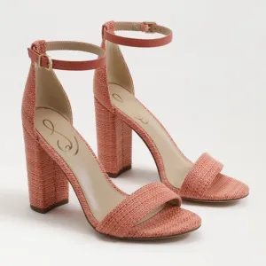 NEW! Sam Edelman Stucco Pink Yaro Block Heel Sandal - Size 12