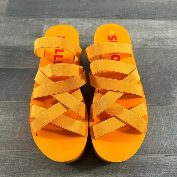 NEW Simon Miller Orange Platform Sandals