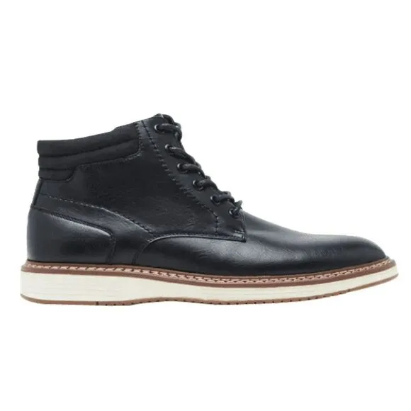 NEW Steve Madden Men's P-Jelen Leather Zip Chukka Boots