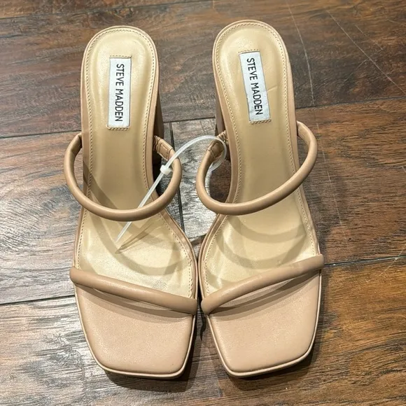 NEW! Steve Madden Natural Polly Sandal - Size 9.5