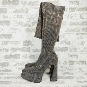 NEW Steve Madden Sultry Studded Platform Over the Knee Boots F611