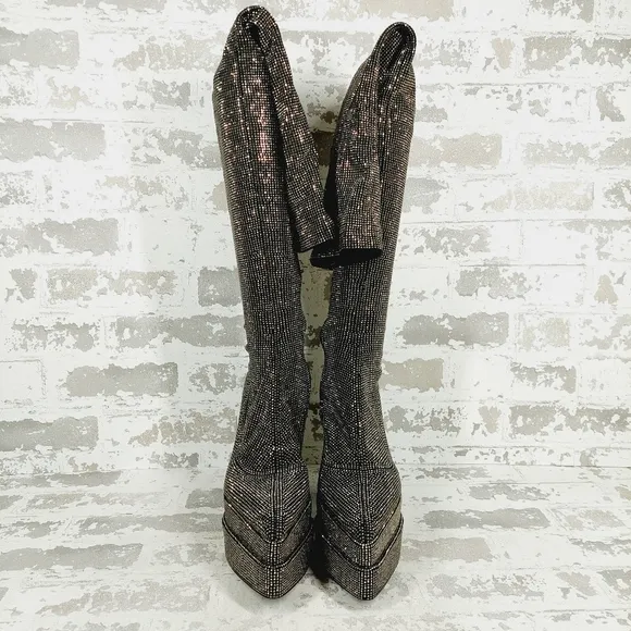 NEW Steve Madden Sultry Studded Platform Over the Knee Boots F611