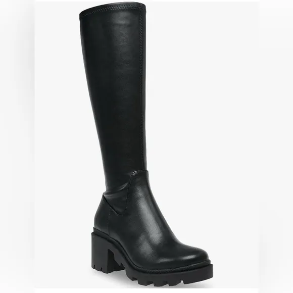 NEW Steve Madden Women’s  Black Platform Boots Size 10 Festival Ready