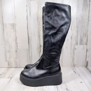 NEW Steve Madden Women's Kiam Black Platform High Boots #1430