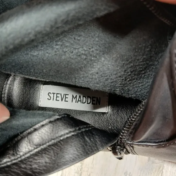 NEW Steve Madden Women's Kiam Black Platform High Boots #1430