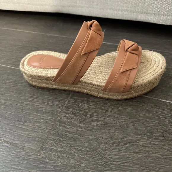 NEW Tan Alexandre Birman Clarita Espadrille Sandals Size 38