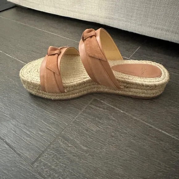 NEW Tan Alexandre Birman Clarita Espadrille Sandals Size 38
