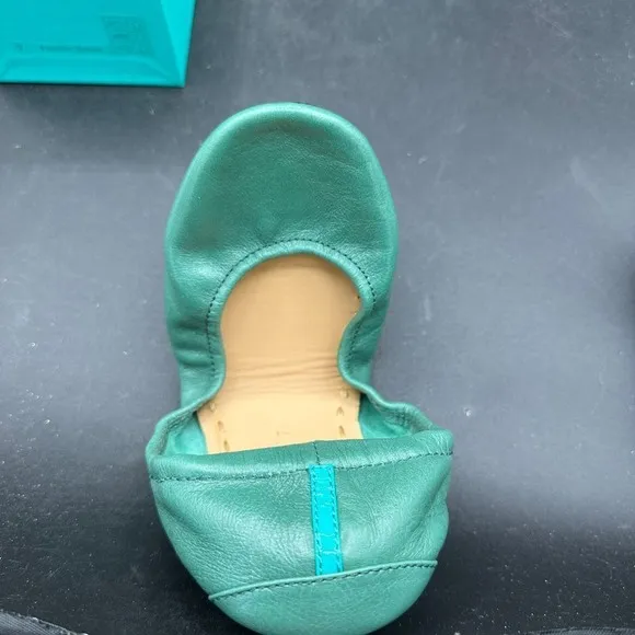 New Tieks Sz 7 Shoes Pacific Green Ballet Slipper Flats w/ Storage and Tote Bags