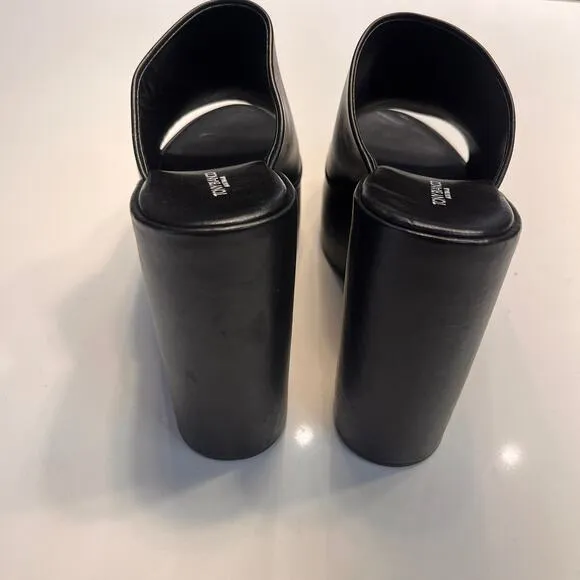 NEW Tony Bianco Black Arlo Round Toe Platform Sole Sandals Size 9