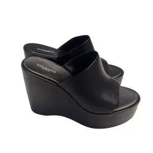 NEW Tony Bianco Black Arlo Round Toe Platform Sole Sandals Size 9