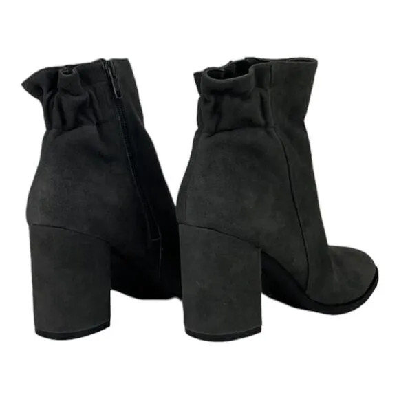 New Arturo Chiang Women Ankle Boot Shoes Grey Suede Round Toe At-Rakel HeelUS 7