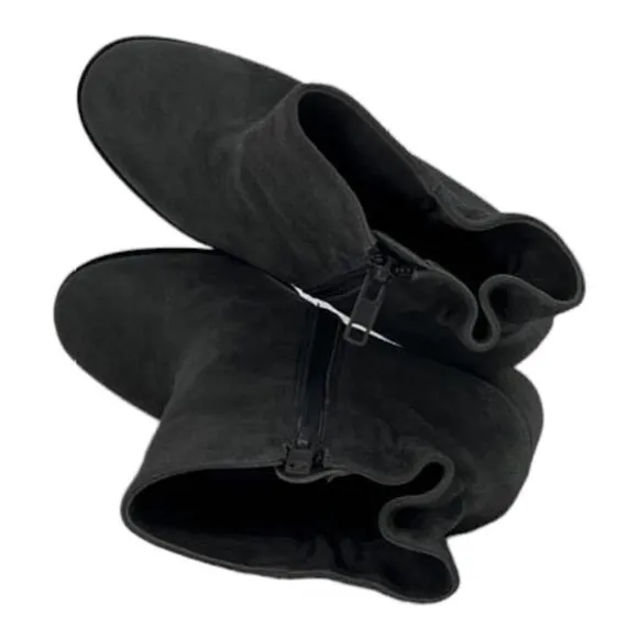 New Arturo Chiang Women Ankle Boot Shoes Grey Suede Round Toe At-Rakel HeelUS 7