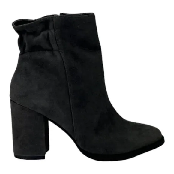 New Arturo Chiang Women Ankle Boot Shoes Grey Suede Round Toe At-Rakel HeelUS 7