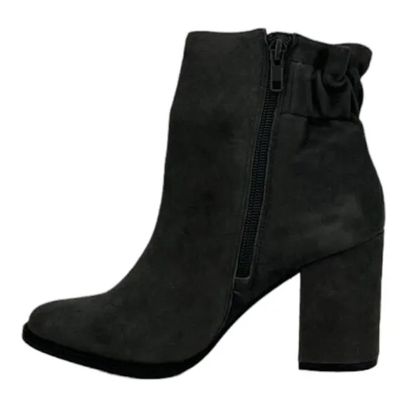 New Arturo Chiang Women Ankle Boot Shoes Grey Suede Round Toe At-Rakel HeelUS 7
