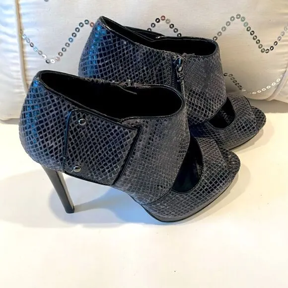 NEW Calvin Klein High Heel Platform Peep Toe Booties Size 7