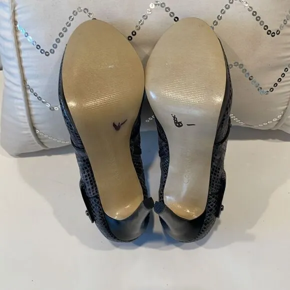 NEW Calvin Klein High Heel Platform Peep Toe Booties Size 7