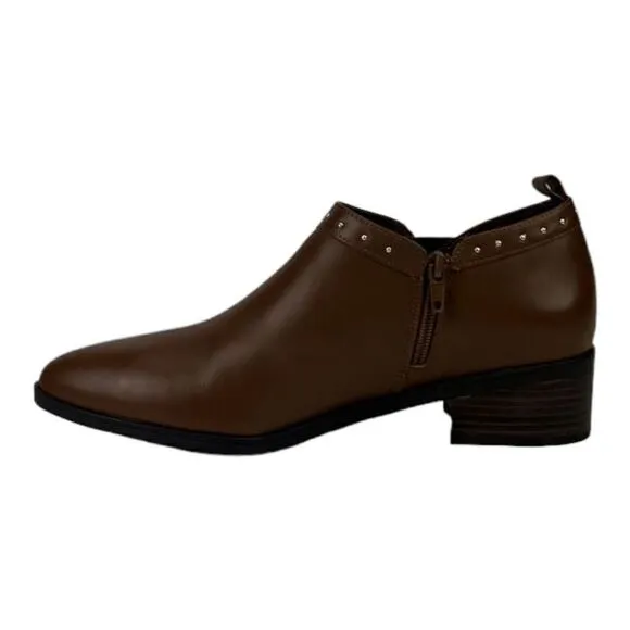 New Women Bella Vita Dark Tan Brown Lorraine Leather Ankle Boot Shoes US 6
