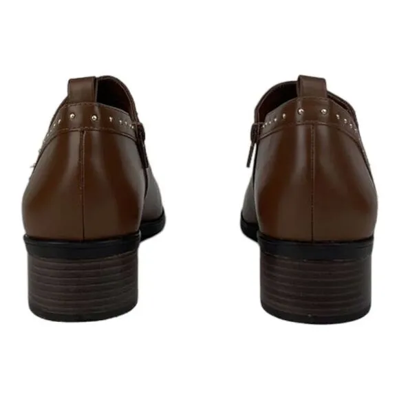 New Women Bella Vita Dark Tan Brown Lorraine Leather Ankle Boot Shoes US 6