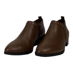 New Women Bella Vita Dark Tan Brown Lorraine Leather Ankle Boot Shoes US 6