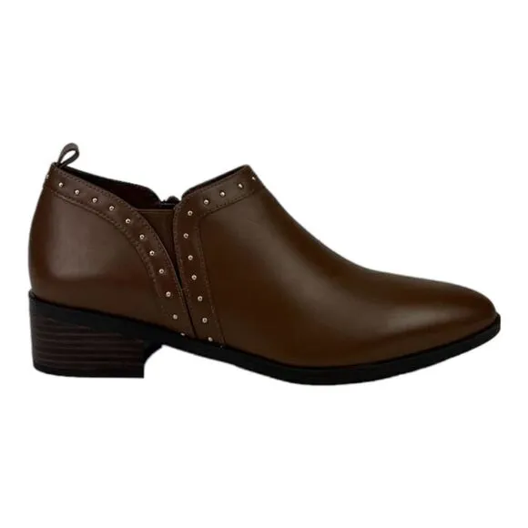 New Women Bella Vita Dark Tan Brown Lorraine Leather Ankle Boot Shoes US 6
