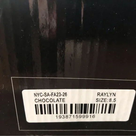 New York &amp; Company Raylan Platform Ankle Boots Chocolate Size 8.5