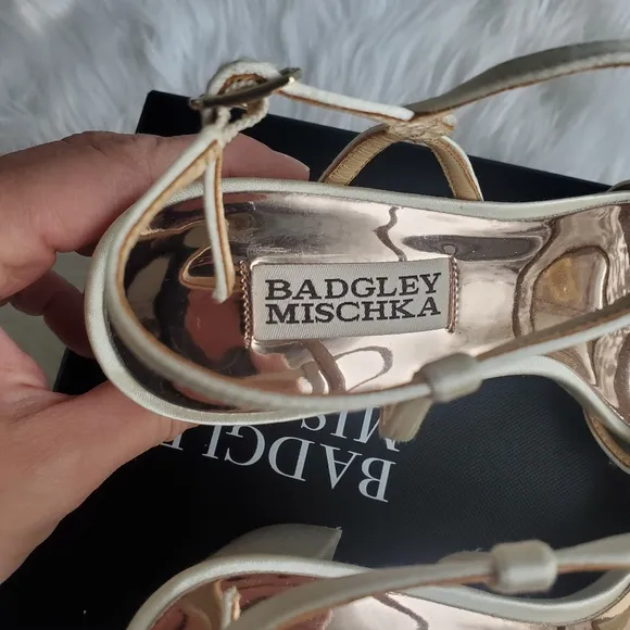NIB* Badgley Mischka 'Blaine' Embellished Block Heel, Size 5.5