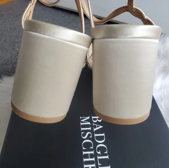 NIB* Badgley Mischka 'Blaine' Embellished Block Heel, Size 5.5