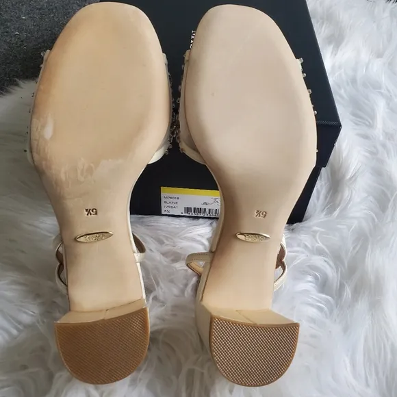 NIB* Badgley Mischka 'Blaine' Embellished Block Heel, Size 5.5