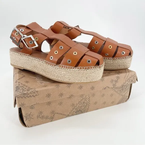 NIB Free People Gable Glad Espadrille Gladiator Sandals Size 11