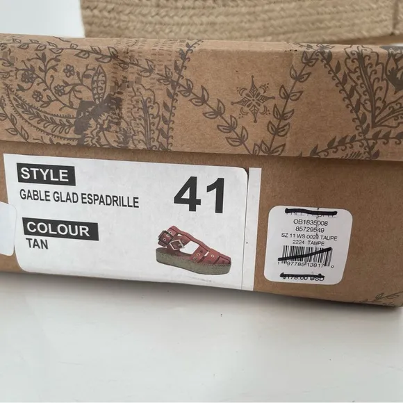 NIB Free People Gable Glad Espadrille Gladiator Sandals Size 11