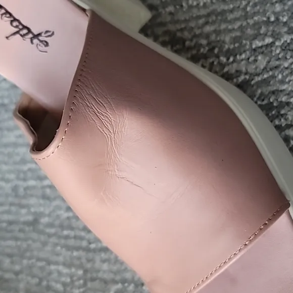 NIB Free People Zoe Platform Slide Sandal, Size 41 EU/11 US, Color Dusty Pink