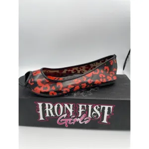 NIB Iron Fist Raw Power Peep Toe Flats Shoes size 7