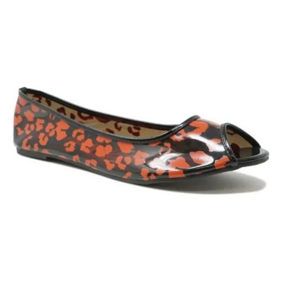 NIB Iron Fist Raw Power Peep Toe Flats Shoes size 7
