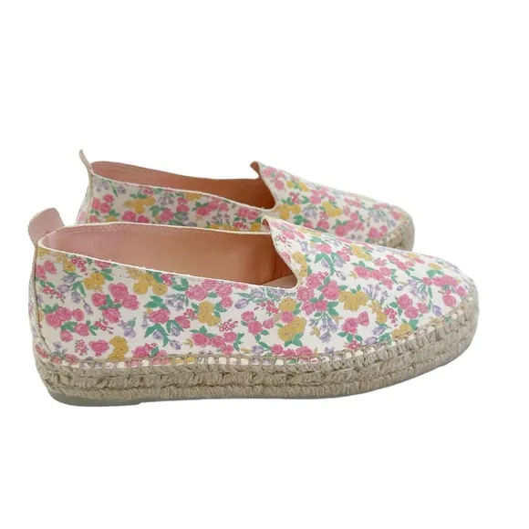 NIB Loveshackfancy x Manebi  Slipper Platform Espadrille in Fruity Punch Size 8
