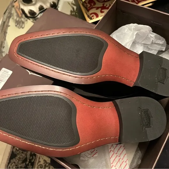 NIB Men's Florsheim 10 D Elegant Black Men's Dress Shoes