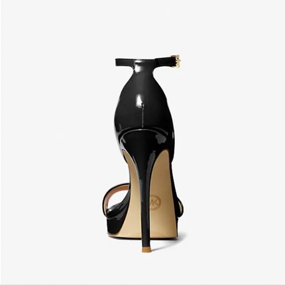 NIB Michael Kors Jordyn Patent Leather Platform Sandal