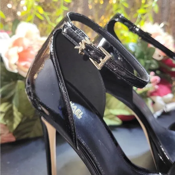 NIB Michael Kors Jordyn Patent Leather Platform Sandal