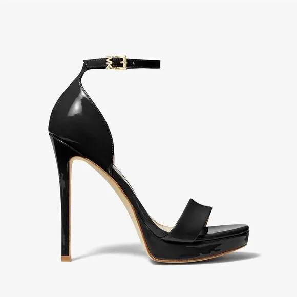NIB Michael Kors Jordyn Patent Leather Platform Sandal