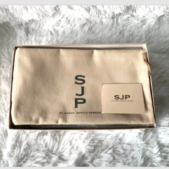 NIB SJP by Sarah Jessica Parker Rampling Satin Pumps Rish Gold EU 38.5 US8 100mm