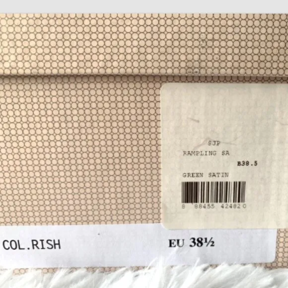 NIB SJP by Sarah Jessica Parker Rampling Satin Pumps Rish Gold EU 38.5 US8 100mm