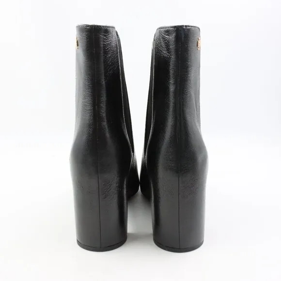 NIB Tory Burch Square Toe Banana Chelsea Boots (80mm) in Perfect Black US 8.5